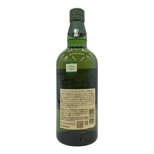SUNTORY (サントリー) 白州 12年 ジャパニーズウィスキー 700ml 現行ボトル
