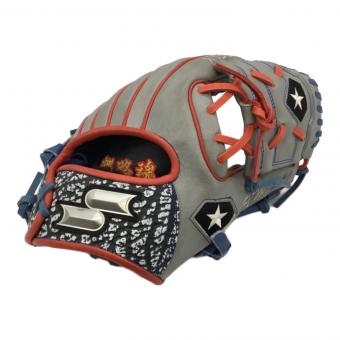 SSK (エスエスケー) プロエッジ 内野手用 軟式グローブ 右利き用 PENJB9GG グレー×ブルー ハビアー・バエズ GGモデル