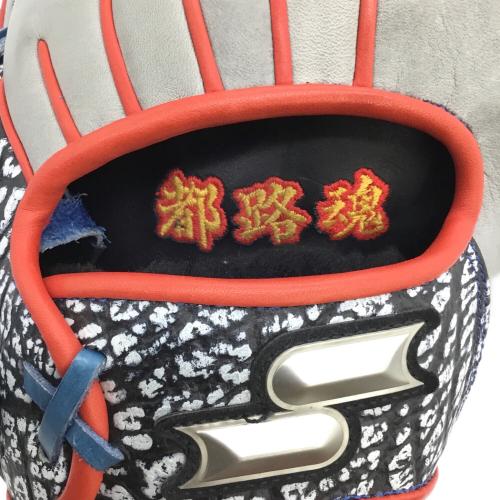 SSK (エスエスケー) プロエッジ 内野手用 軟式グローブ 右利き用 PENJB9GG グレー×ブルー ハビアー・バエズ GGモデル