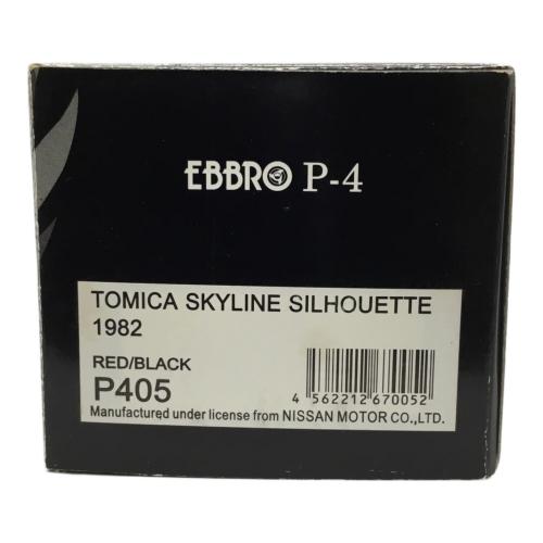 EBBRO (エブロ) 1/43 TOMICA Skyline RS Turbo Silhouette 1982 ダイキャストカー P405 レッド×ブラック