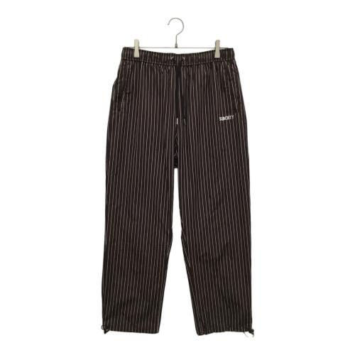 SUBCIETY (サブサエティ) Stripe training pants 151-01072 メンズ SIZE S ブラウン×ホワイト