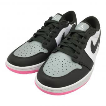 NIKE (ナイキ) Air Jordan 1 Low G ゴルフシューズ DD9315-119 メンズ SIZE 27cm グレー×ピンク
