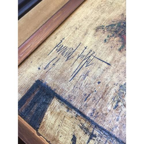 Bernard Buffet (ベルナール・ビュッフェ) 額 「赤い花」複製画