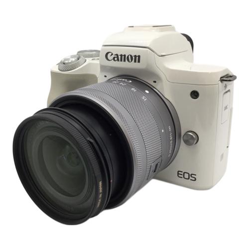 CANON (キヤノン) ミラーレス一眼カメラ EOS Kiss M ホワイト