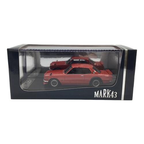 Hobby Japan (ホビージャパン) 1/43 Nissan Skyline GT-R (KPGC10) ダイキャストカー PM4335SR スポーツホイール レッド MARK43