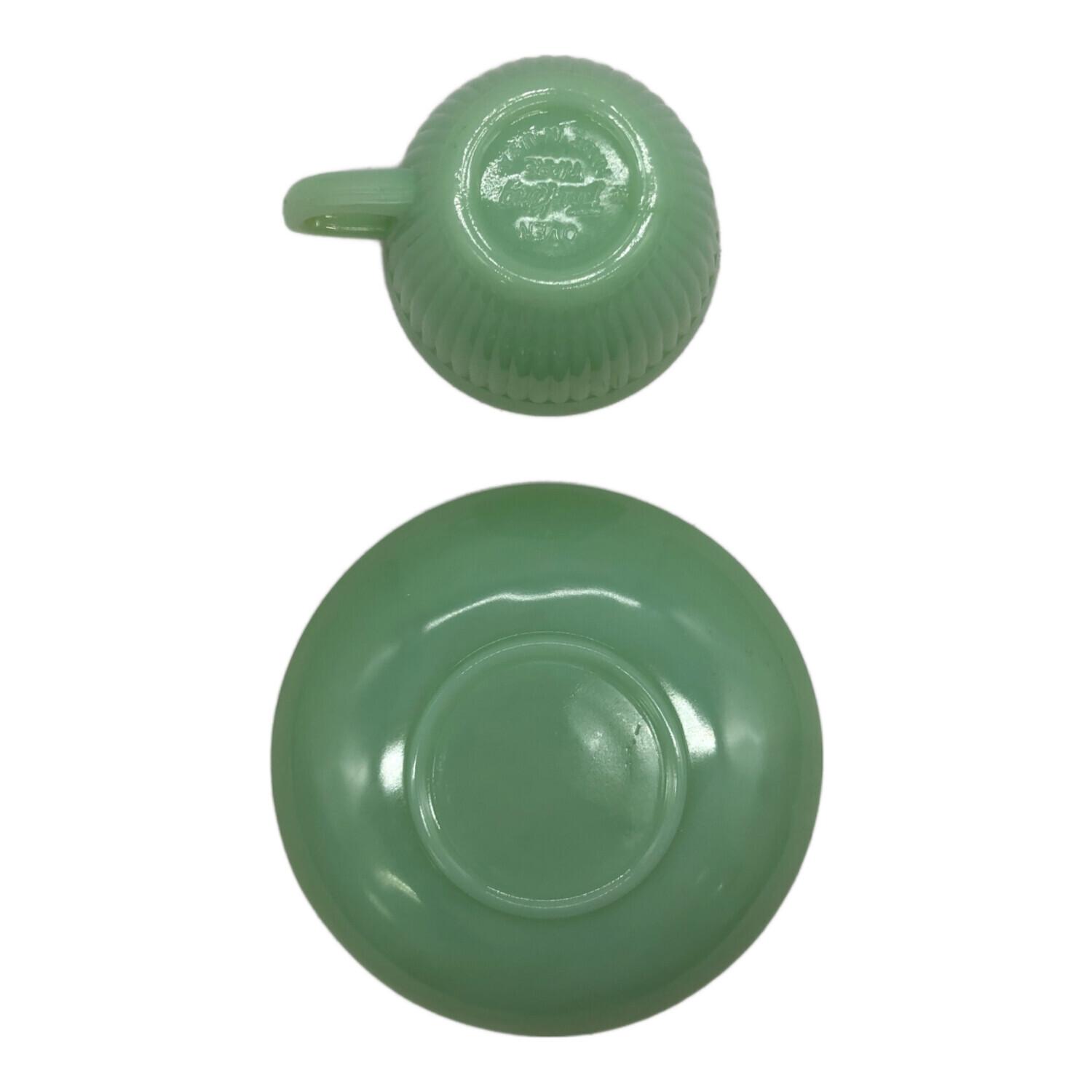 Fire King (ファイヤーキング) デミタス カップ&ソーサー