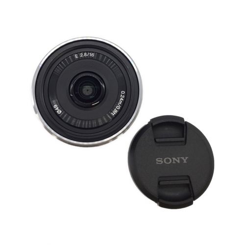 SONY (ソニー) 薄型広角レンズ SEL16F28 16ｍｍ F2.8 Eマウント ...