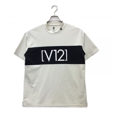 V12 (ヴィトゥエルブ) ゴルフシャツ メンズ SIZE L ホワイト 夏物