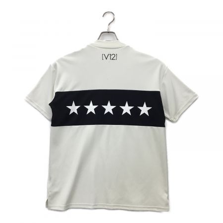 V12 (ヴィトゥエルブ) ゴルフシャツ メンズ SIZE L ホワイト 夏物