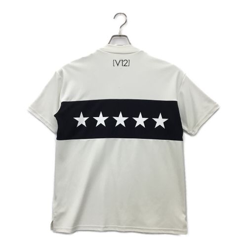 V12 (ヴィトゥエルブ) ゴルフシャツ メンズ SIZE L ホワイト 夏物