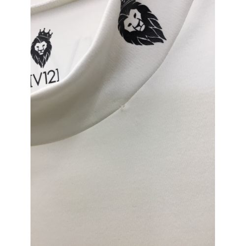 V12 (ヴィトゥエルブ) ゴルフシャツ メンズ SIZE L ホワイト 夏物