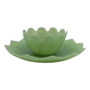 Fire King (ファイヤーキング) カップ&ソーサー カケ有 リーフブロッサム 1950年代