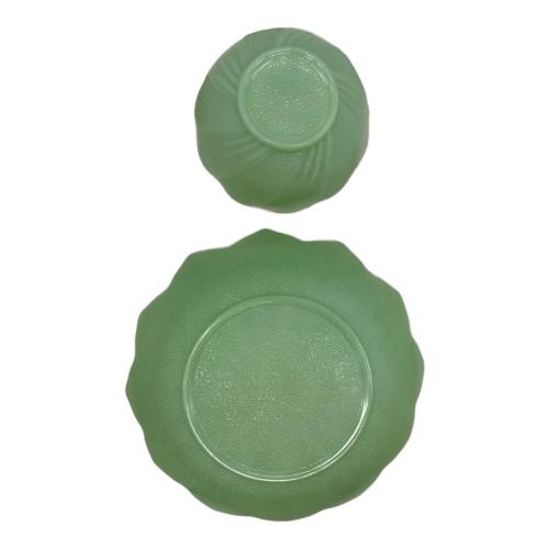 Fire King (ファイヤーキング) カップ&ソーサー カケ有 リーフブロッサム 1950年代