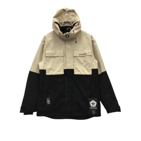 SESSIONS (セッションズ) スノーボードウェア(ジャケット) メンズ SIZE XL ベージュ×ブラック SSFW220003 PHASE INSULATED JACKET