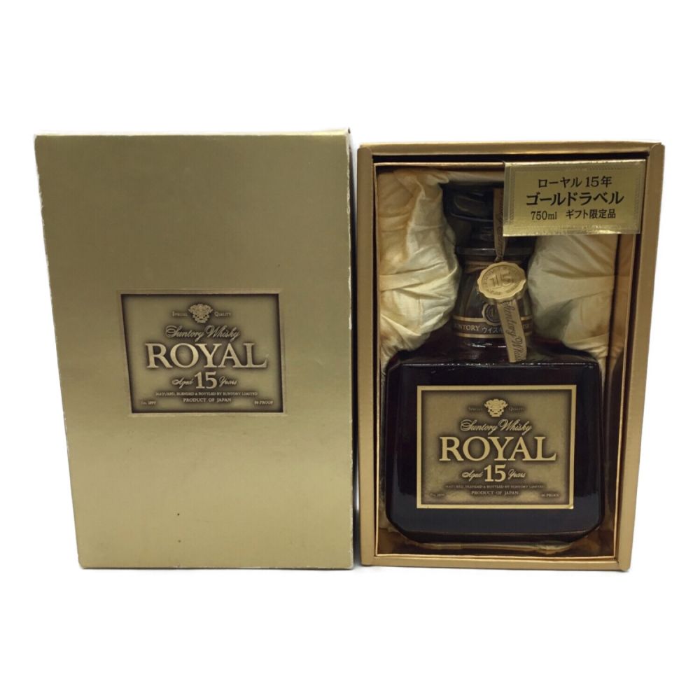 サントリー ジャパニーズ 750ml 箱付 ROYAL 15年 ゴールドラベル 未