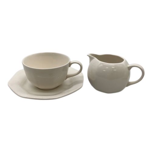 Noritake (ノリタケ) ティーセット CRAFTONE カップ&ソーサ、ポット・ミルククリーマー・シュガーポット・トレー