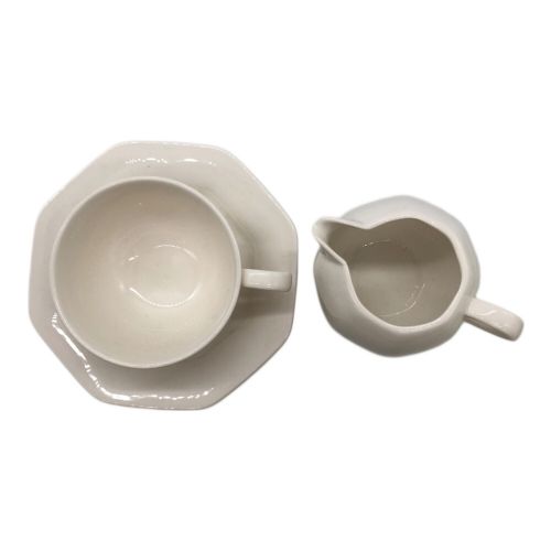 Noritake (ノリタケ) ティーセット CRAFTONE カップ&ソーサ、ポット・ミルククリーマー・シュガーポット・トレー