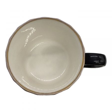 中山陶器 (ナカヤマ) コーヒーカップ&ソーサー 黒釉桃花