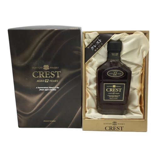 サントリー ウィスキー 750ml CREST 12年 未開封