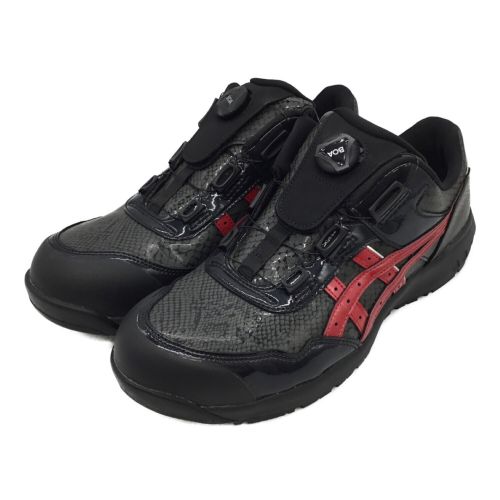 CP306 001 ブラック×ブラック アシックス ウィンジョブ 安全靴 作業靴