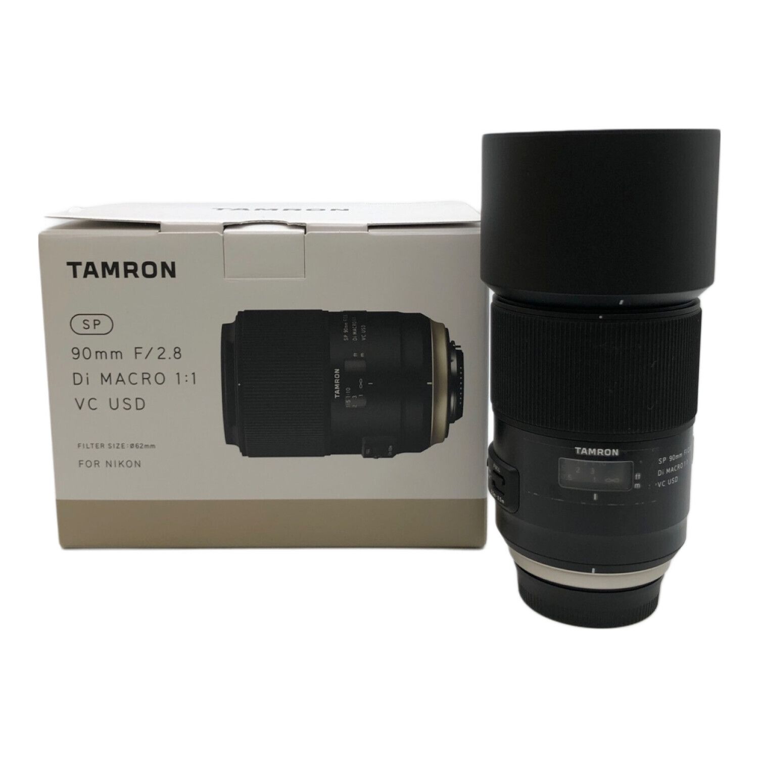 TAMRON (タムロン) ズームレンズ SP 90mm F2.8 Di MACRO 1:1 VC USD ニコンマウント -｜トレファクONLINE