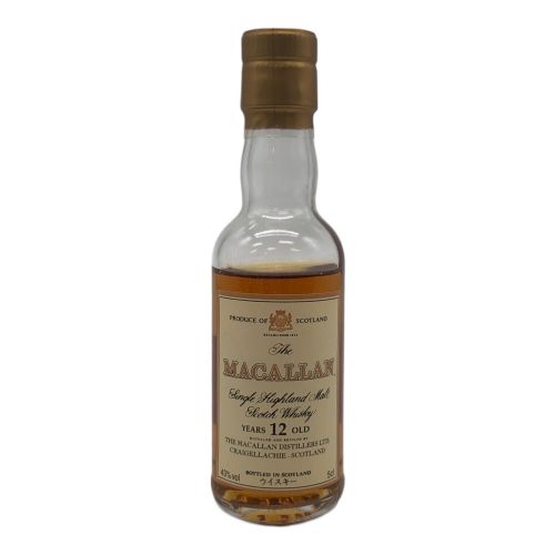 ウィスキー 50ml MACALLAN 12年 未開封