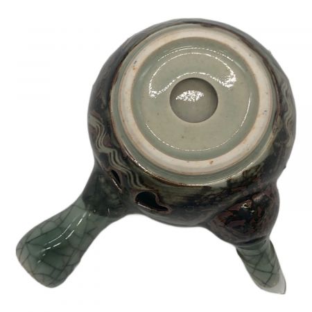 相馬焼 (ソウマヤキ) 二重焼き茶器揃え 竹鳳 急須1・湯呑2セット