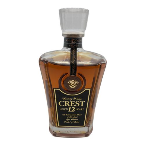 SUNTORY (サントリー) ウィスキー 700ml 箱付 CREST 12年 未開封 日本