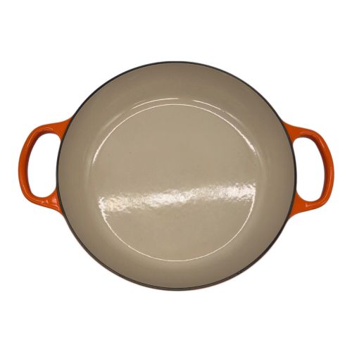 LE CREUSET (ルクルーゼ) 鍋 30cm オレンジ ビュッフェキャセロール