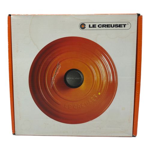 LE CREUSET (ルクルーゼ) 鍋 30cm オレンジ ビュッフェキャセロール