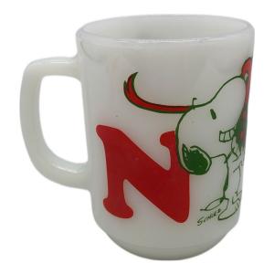 Fire King (ファイヤーキング) SNOOPY ノエル マグカップ 1960年代中期～70年代中後期