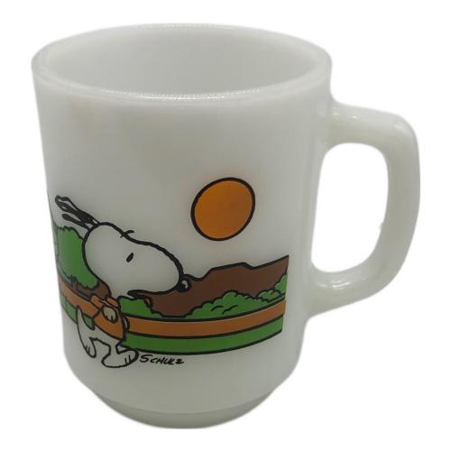 Fire King (ファイヤーキング) マグカップ SNOOPY ジョギング 1970年代中後期～1986年