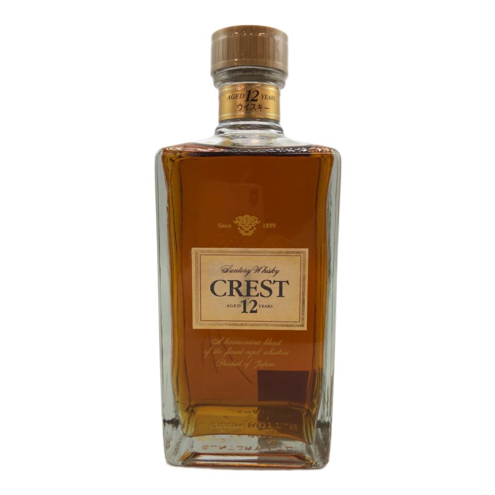 サントリー ウィスキー 660ml クレスト 12年 スリムボトル 未開封