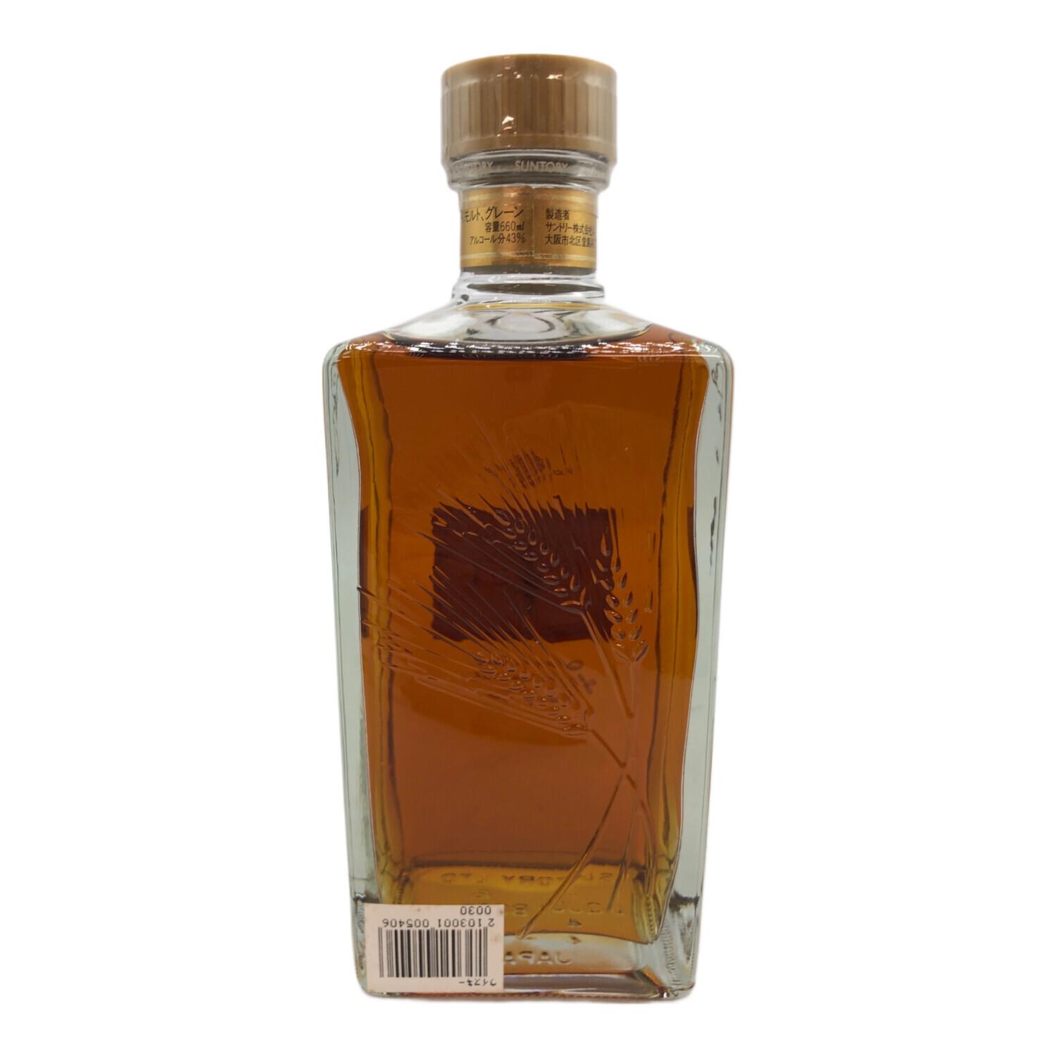 サントリー ウィスキー 660ml クレスト 12年 スリムボトル 未開封