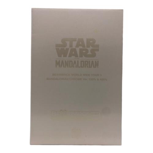 STAR WARS (スターウォーズ) フィギュア BE@RBRICK THE MANDALORIAN CHROME Ver. 100％ & 400％