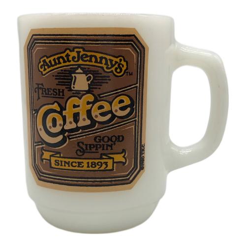 Fire King (ファイヤーキング) ミルクガラスマグ AuntJenny's