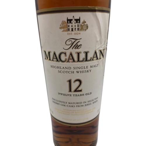 THE MACALLAN (ザ マッカラン) ウィスキー 700ml THE MACALLAN 12年 現行ボトル 未開封 スコットランド