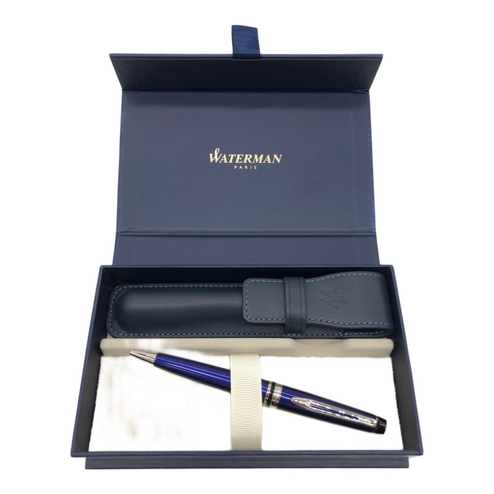 WATERMAN チャールストン　青 ボールペン ケース付き 青 ウォーターマン ボールペン WATERMAN ボールペン 青 ケース付き