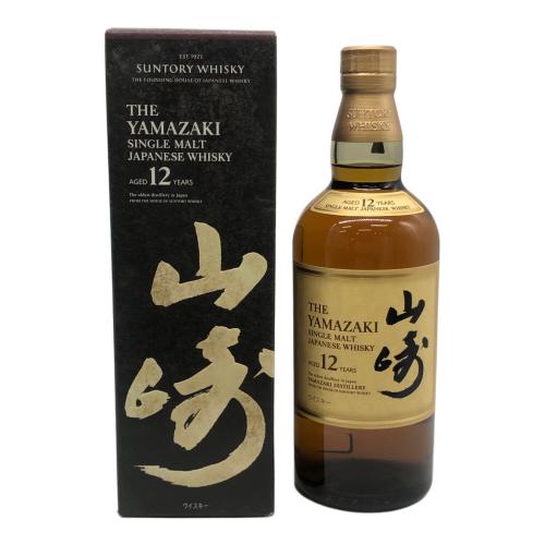 山崎 (ヤマザキ) ジャパニーズウィスキー 700ml 箱付 12年 未開封