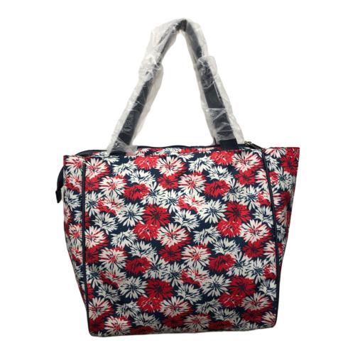 CLUNK (クランク) ゴルフボタニカルトートバッグ レッド×ネイビー