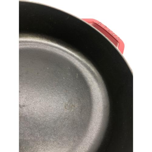 Staub (ストウブ) 両手鍋 SIZE 24cm レッド ブレイザーソテーパン