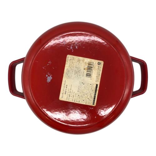 Staub (ストウブ) 両手鍋 SIZE 24cm レッド ブレイザーソテーパン