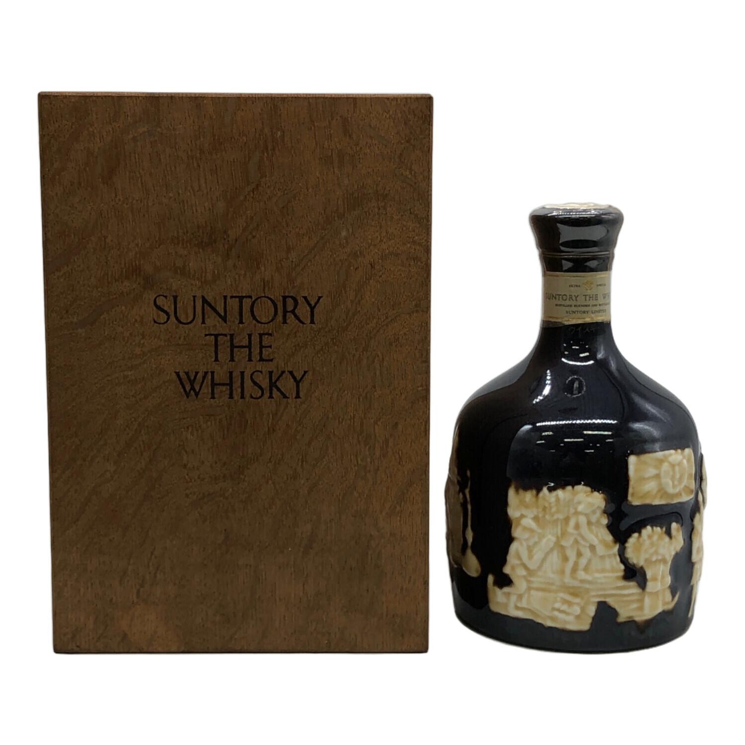 サントリー　ザ　ウイスキー　有田焼　陶器ボトル　箱付き　未開封 サントリー ザ ウイスキー 有田焼 陶器ボトル 箱付き 未開封