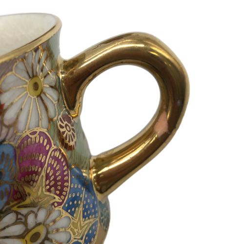 九谷焼 (クタニヤキ) 金彩花詰茶器 章山 6Pセット｜トレファクONLINE