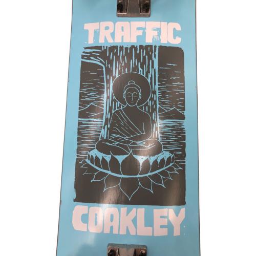 TRAFFIC スケートボード ブルー ブッタ柄 COAKLEYモデル