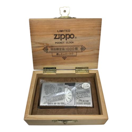 ZIPPO (ジッポ) タイムタンク ポケットクロック 限定1000個 シリアルNo.0138