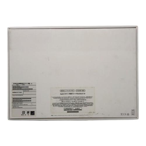 Apple (アップル) MacBook Air 2020年モデル A2337 Mac OS M1 メモリ:8GB SSD:512GB -