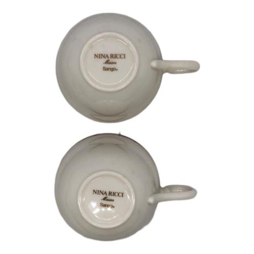 NINA RICCI (ニナリッチ) コーヒーカップ&ソーサー nina-01 リボン 2Pセット