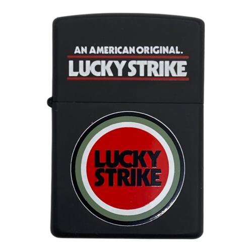 ZIPPO LUCKY STRIKE  赤丸 ブラック