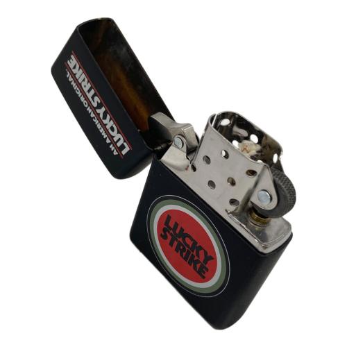 ZIPPO LUCKY STRIKE  赤丸 ブラック